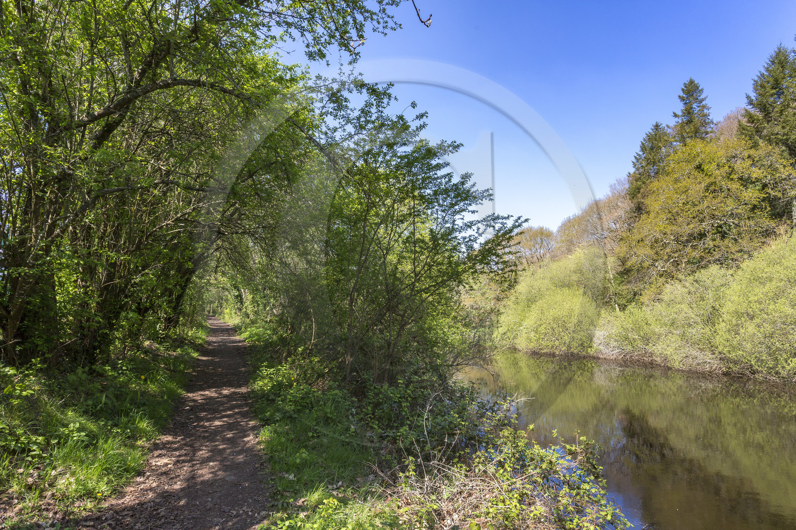 Paysage en bordure du Scorff. Pont-Scorff