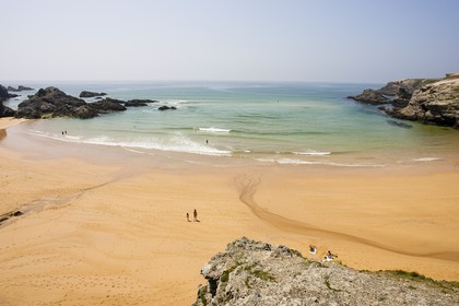 La plage de Donnant_Belle-île en mer_Morbihan_France