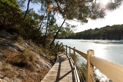 Sentier pedestre en bordure de la Laita_Guidel