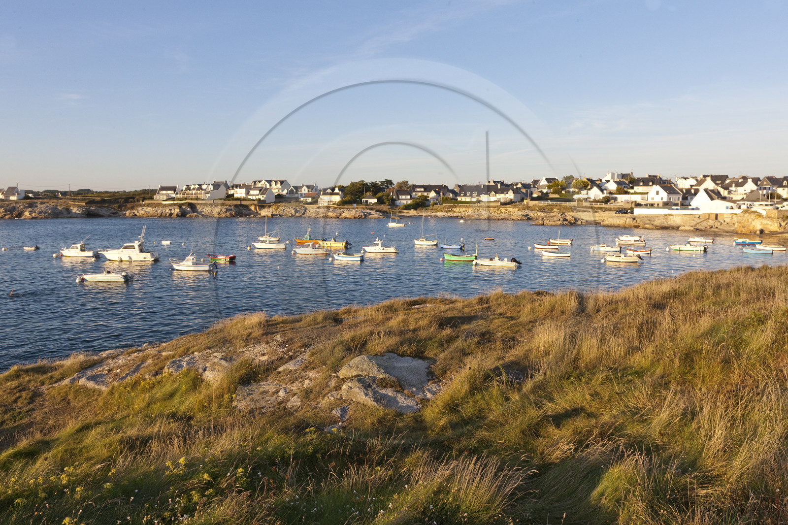Le port et la plage de Kerroch - Ploemeur.