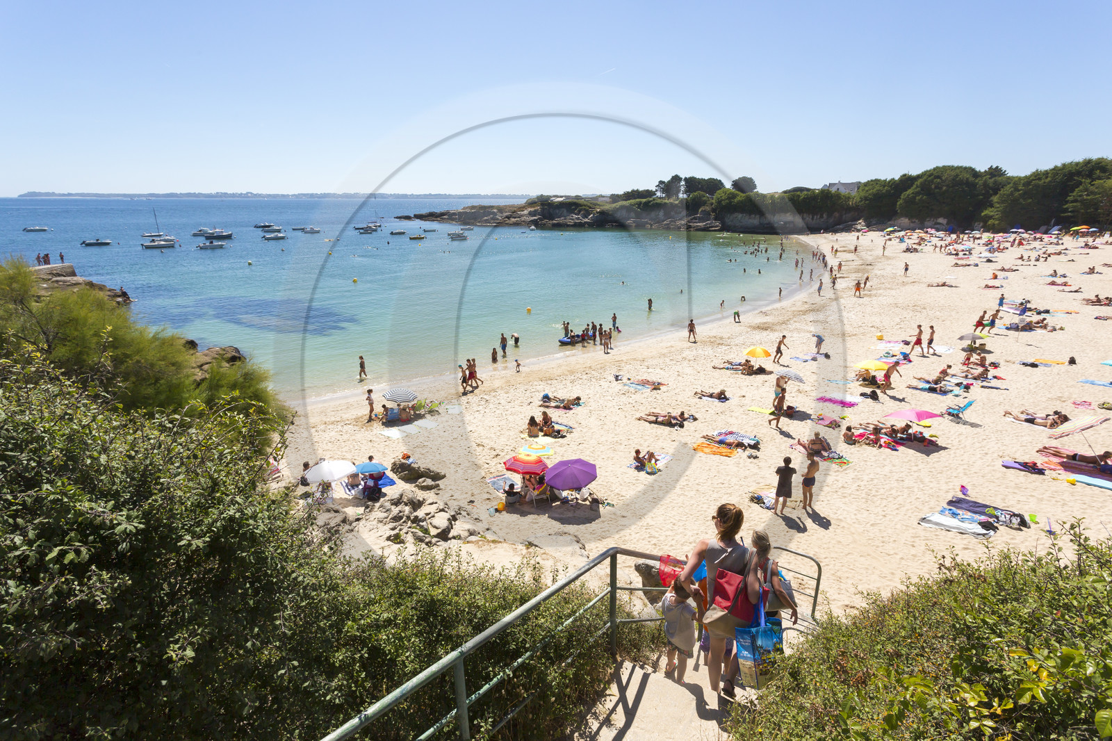 La plage du Pérello à Ploemeur.