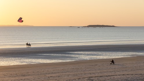La plage de la Guérite à Plouharnel