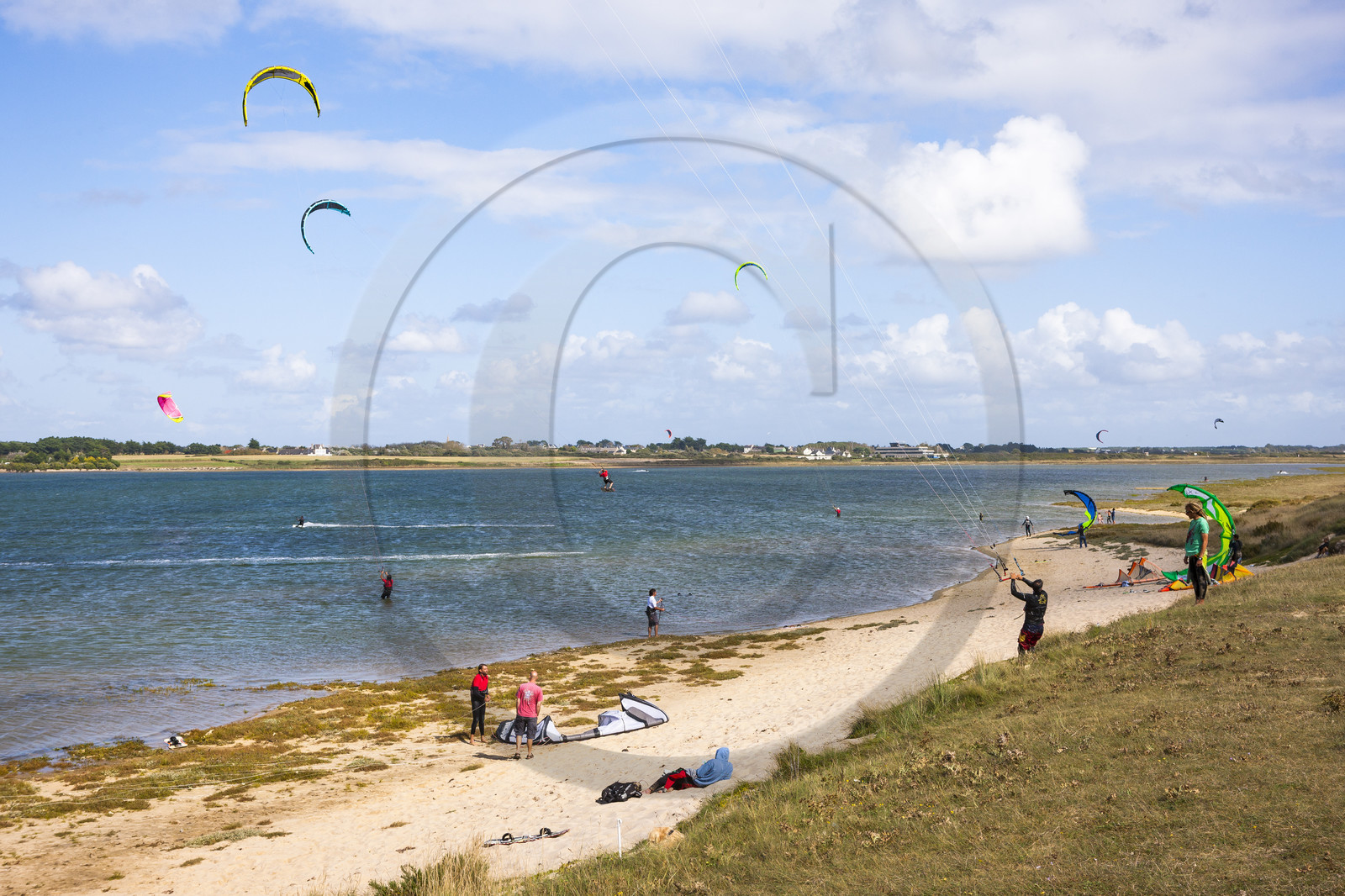 Kite-surf sur la petite mer de Gâvres