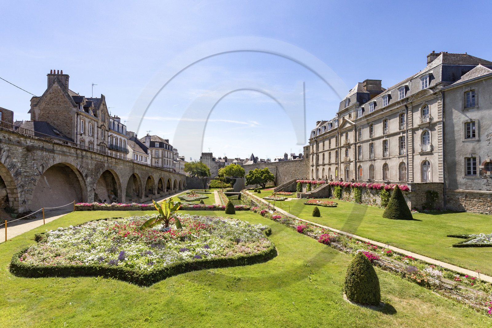 Le jardin et le château de l'Hermine à Vannes