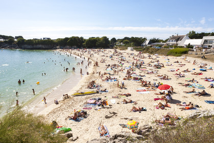 La plage du Pérello à Ploemeur