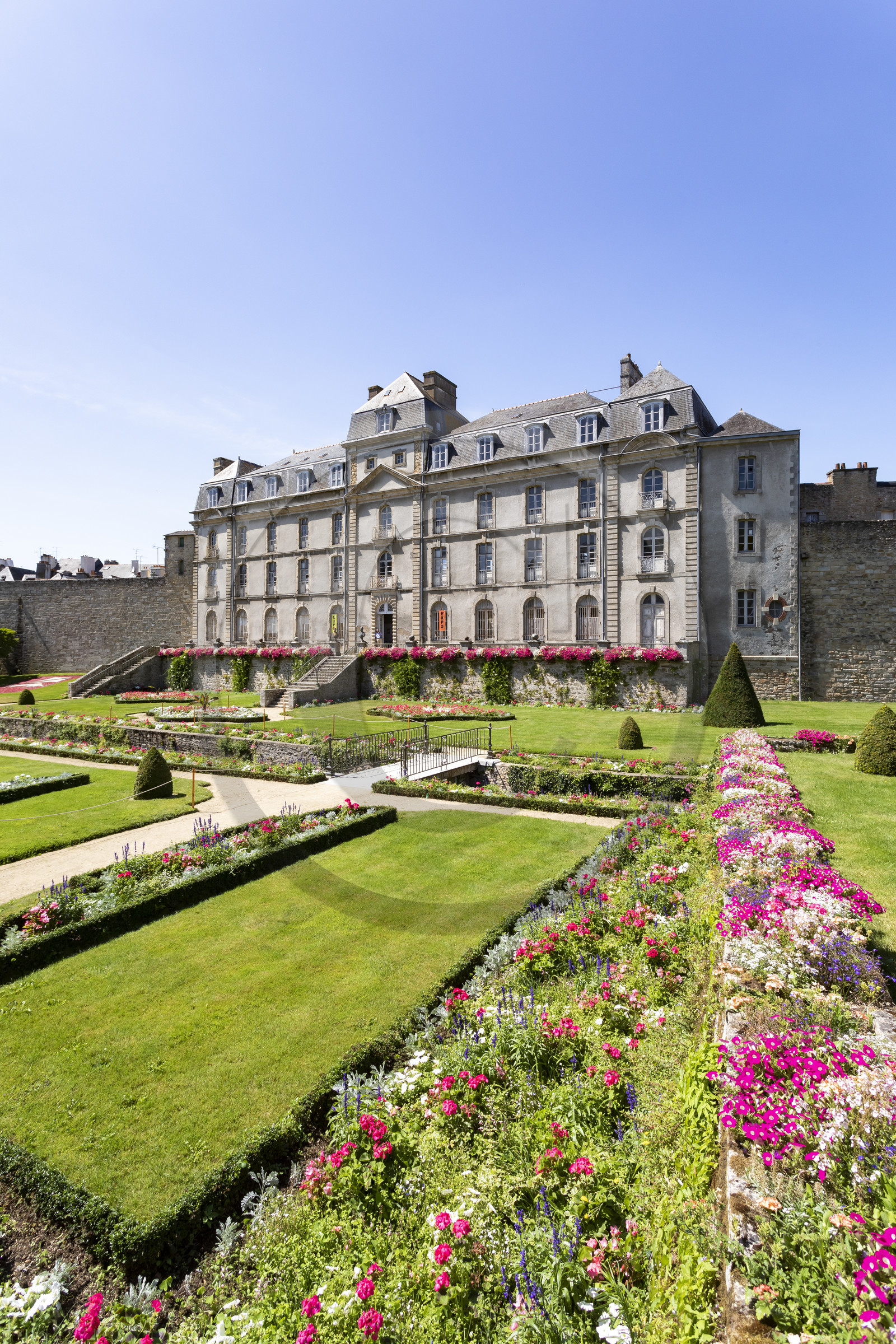 Le jardin et le château de l'Hermine à Vannes