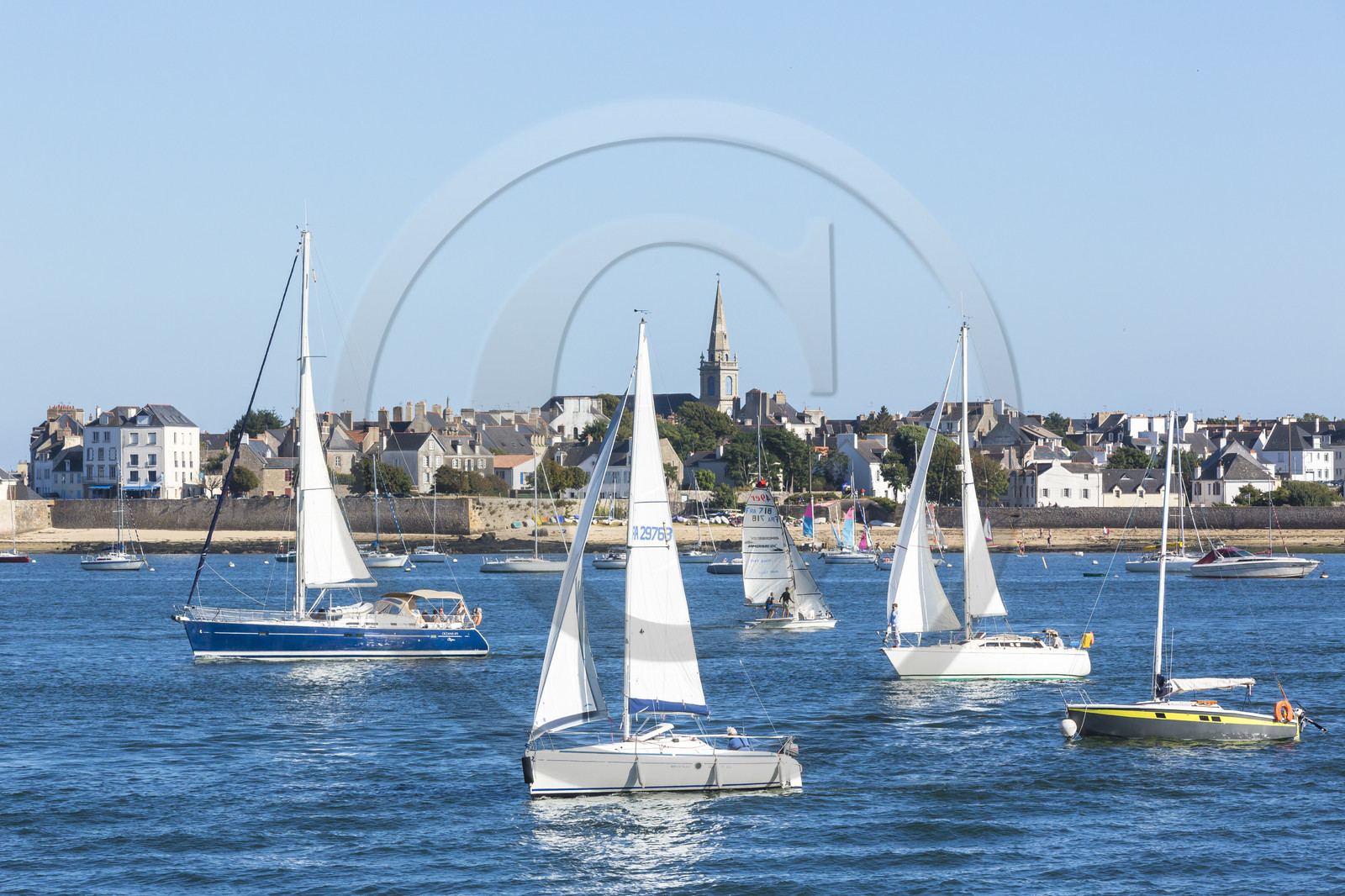 Rade de Lorient. Vue depuis Kernevel