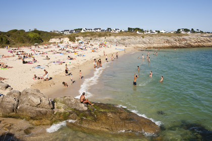 La plage du Pérello à Ploemeur