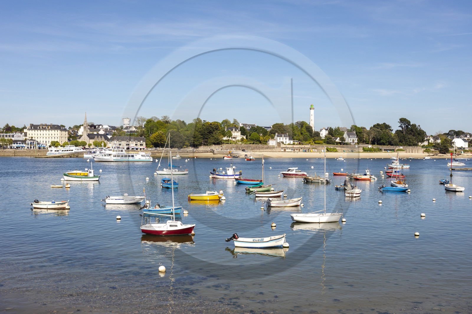 Le port de Sainte-Marine sur la rive droite de l'Odet