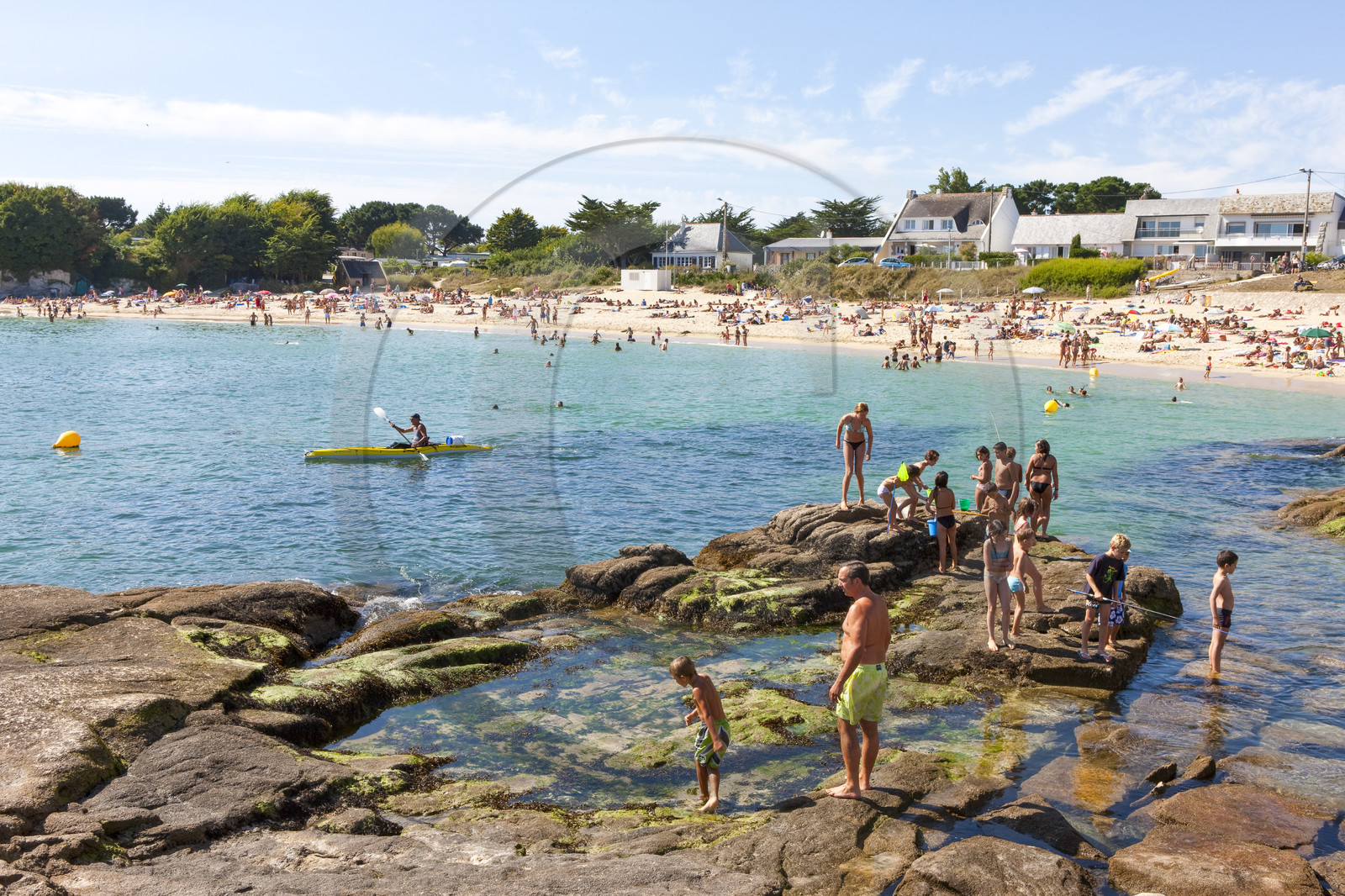 La plage du Pérello à Ploemeur