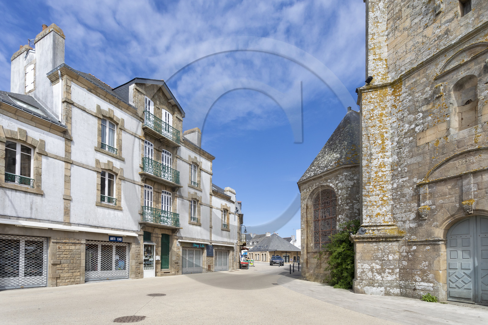 Le bourg de Carnac, Morbihan