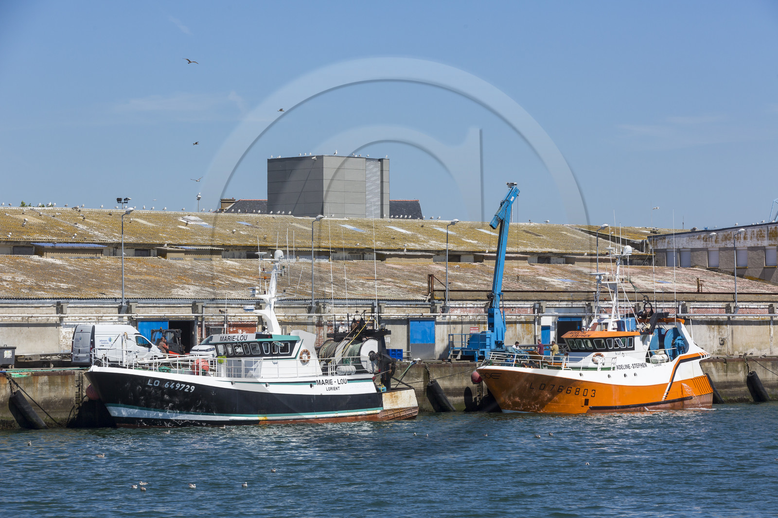 Le port de pêche de Lorient