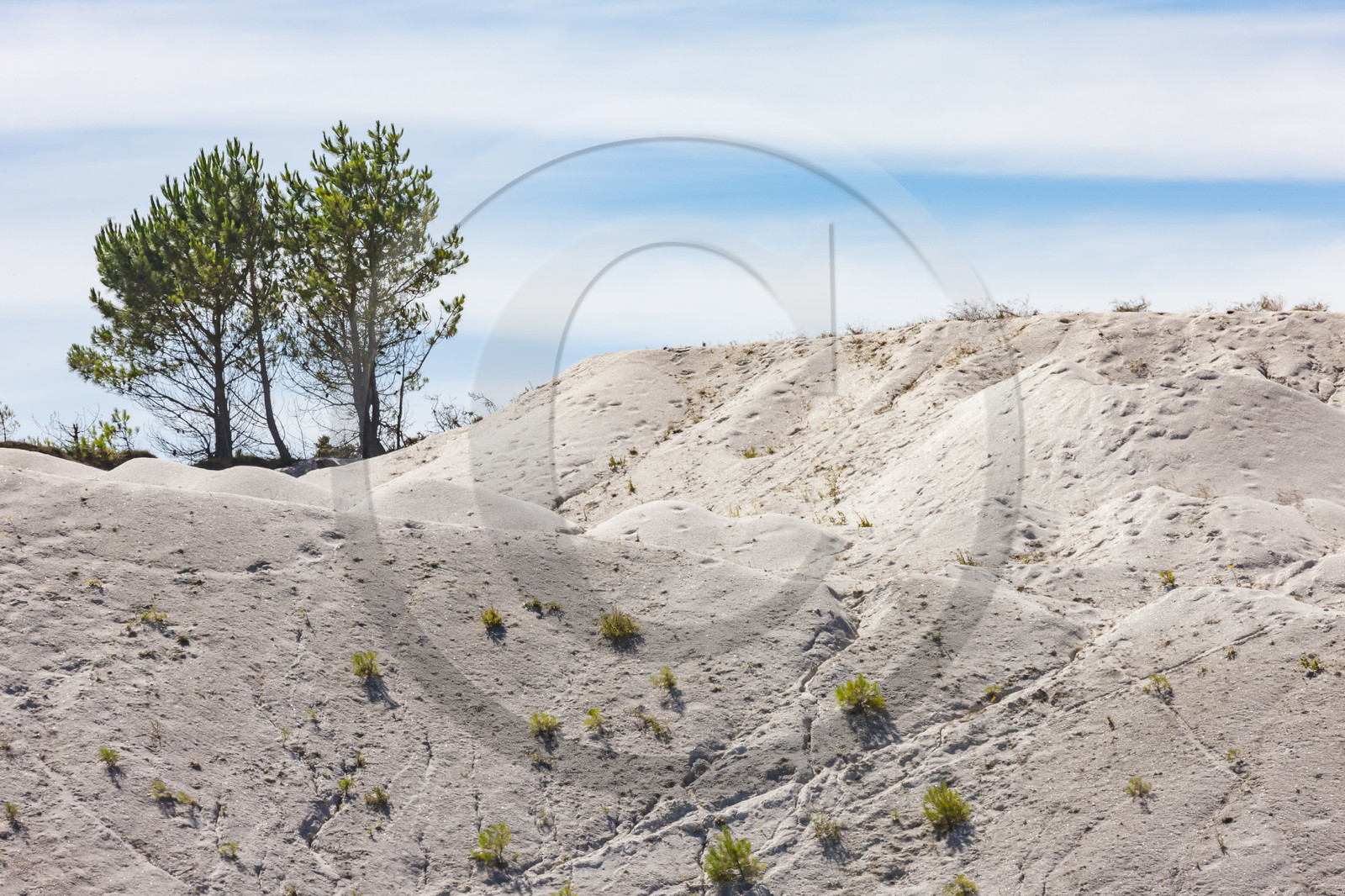 Gisement d'argile blanche et espace naturel_Les Kaolins_Ploemeur_Morbihan_France