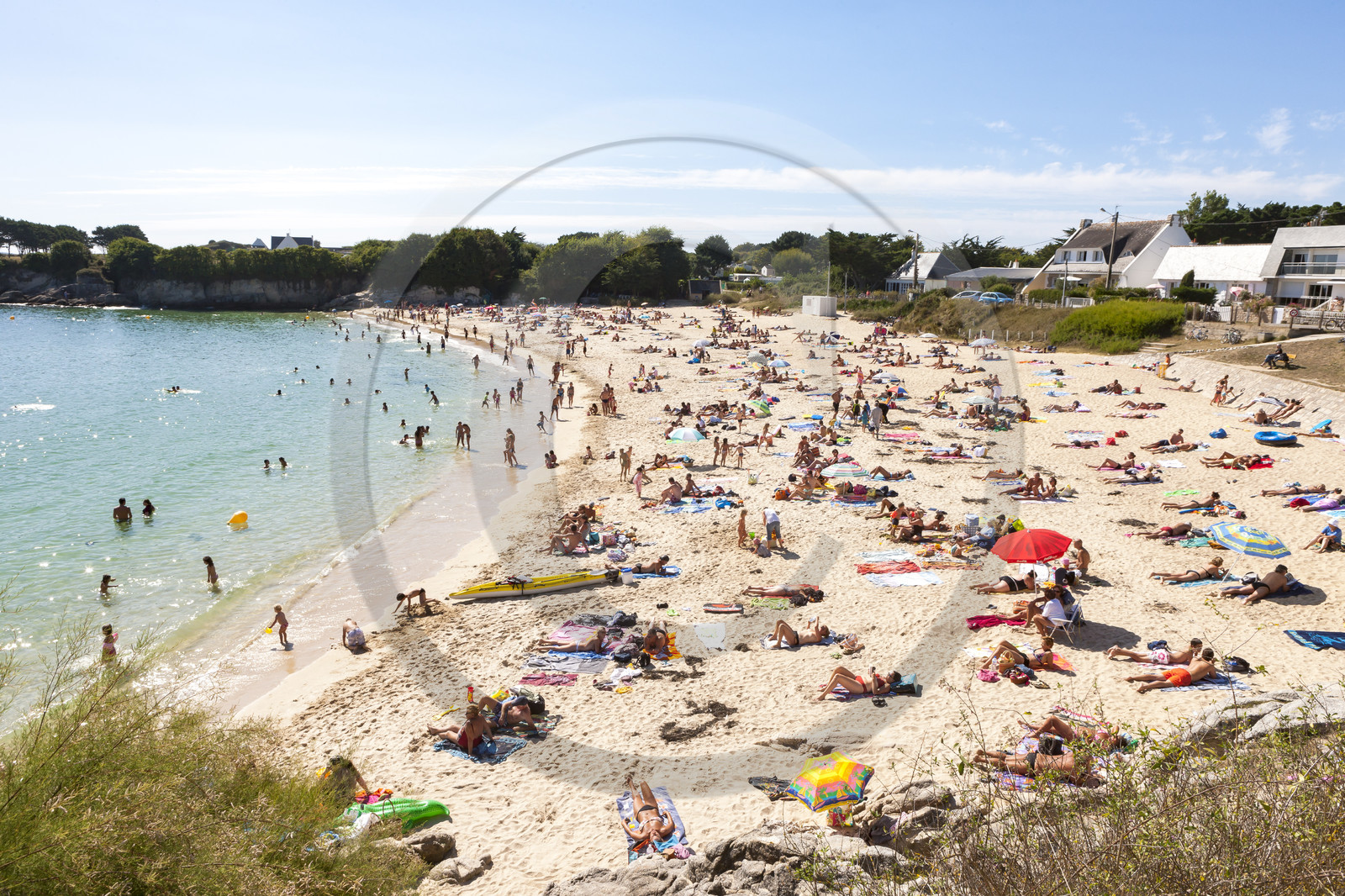 La plage du Pérello à Ploemeur
