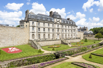 Le jardin et le château de l'Hermine à Vannes
