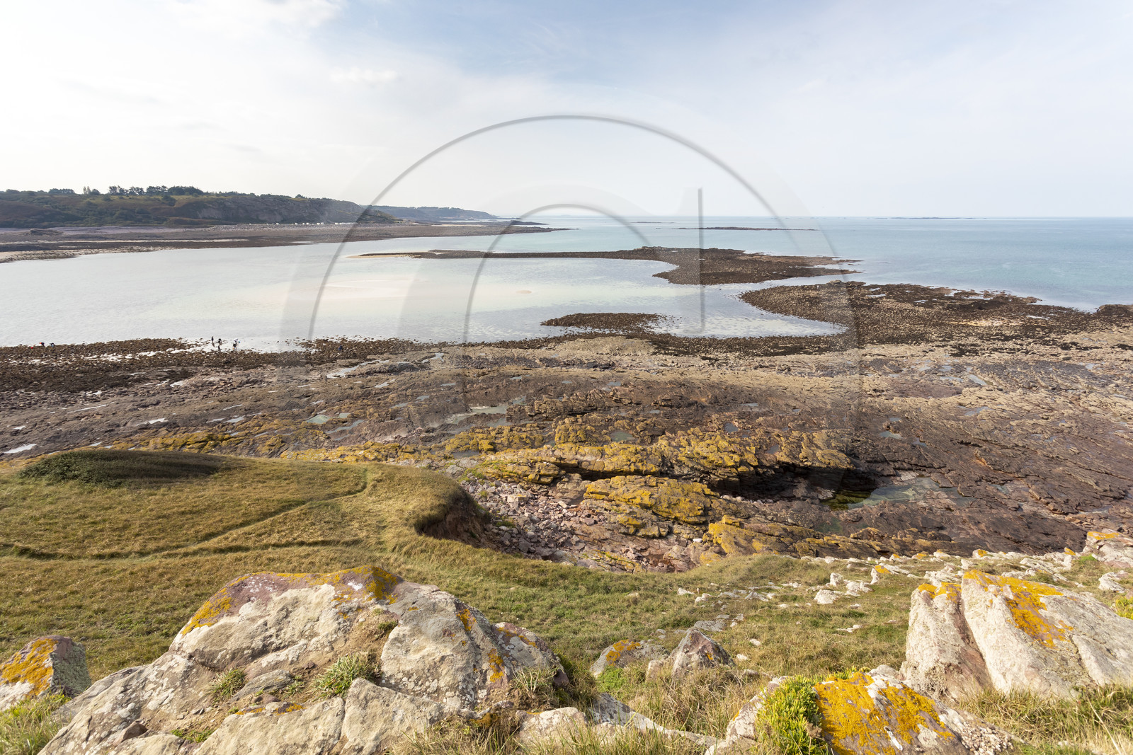 Plage de l'ilôt Saint-Michel à Erquy