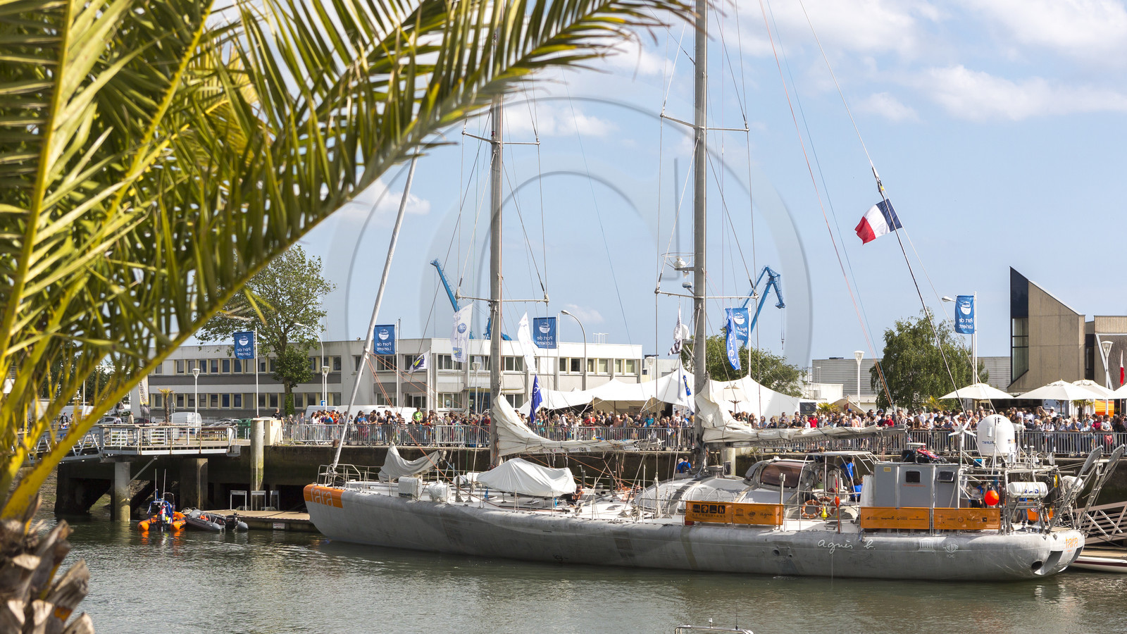 28 Mai 2016, départ du Tara du port de Lorient.