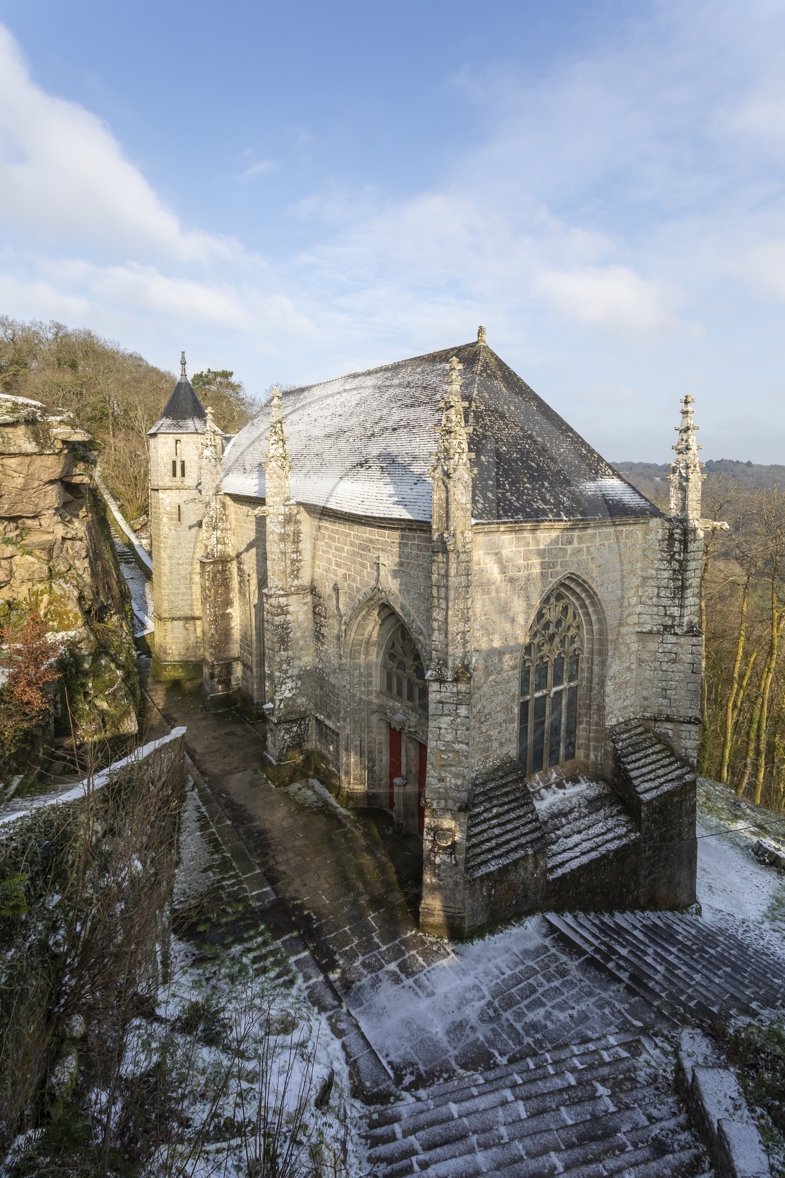 La chapelle Sainte-Barbe au Faouët (56).